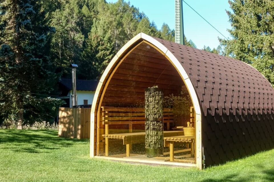 projekt sauny ogrodowej